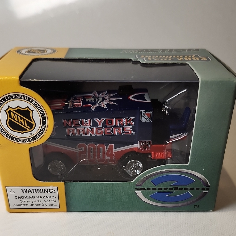2004 NHL Action  New York Rangers Zamboni - Blue and Red